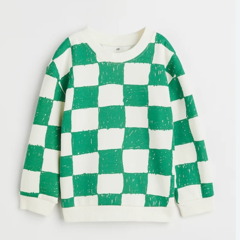 H&M Kids checkered sweatshirt